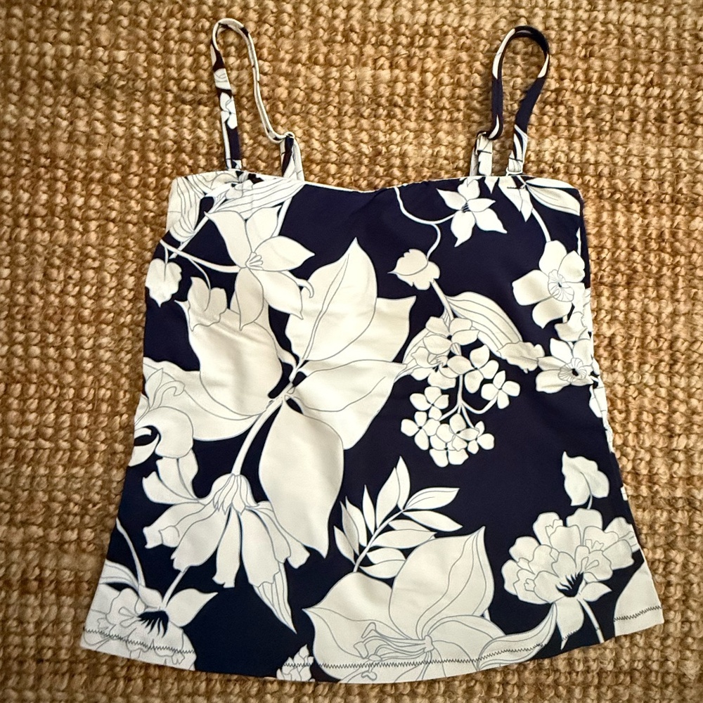 NWT Lands End Women's Bandeau Tankini Top, XS